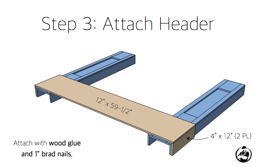 DIY Faux Fireplace Mantel Surround Plans - Step 3