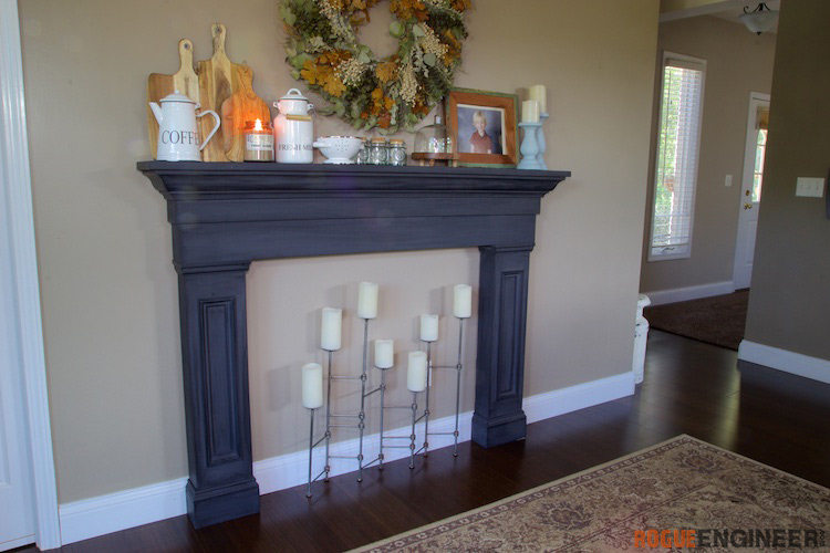 Faux Fireplace Mantel Surround » Rogue Engineer