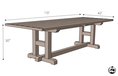 H-Leg Dining Table » Rogue Engineer