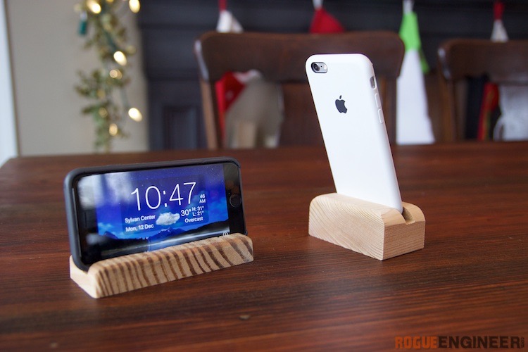 Phone Stand Rogue Engineer, Wooden Phone Stand Dimensions