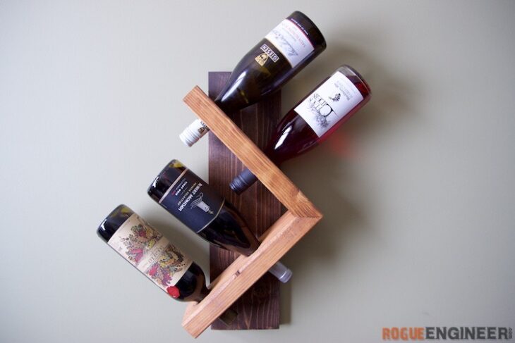 Wall Wine Holder Rogue Engineer   DIY Wine Bottle Holder Rogue Engineer 1 1 730x487 