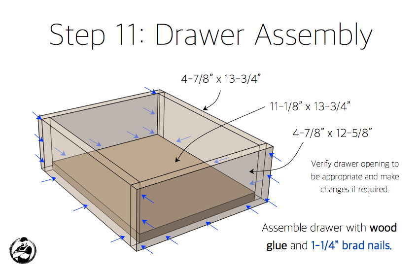 DIY Bar Cabinet Plans - Step 11