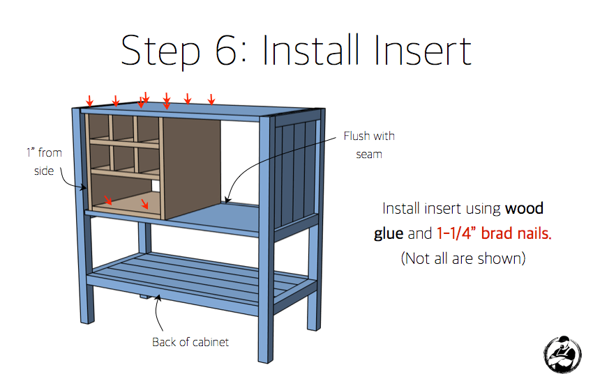 DIY Bar Cabinet Plans - Step 6