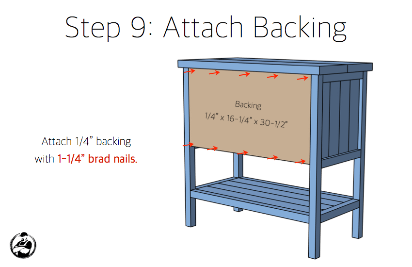 DIY Bar Cabinet Plans - Step 9