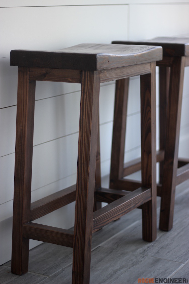 DIY Barstool Desk