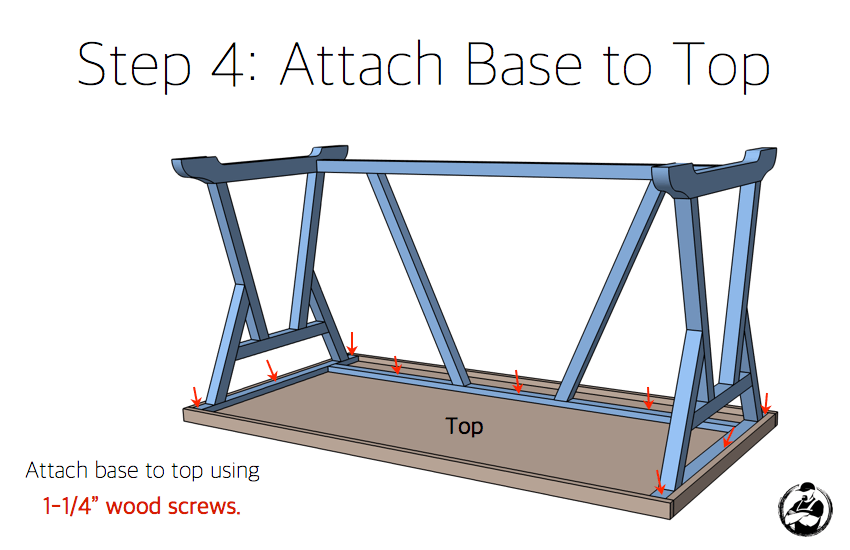 DIY Truss Desk Plans - Step 4