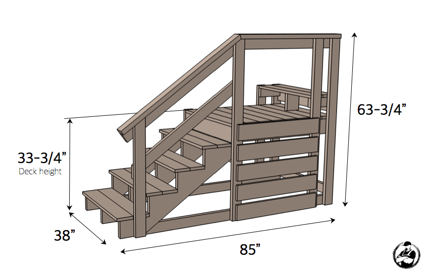 Trampoline stairs shop