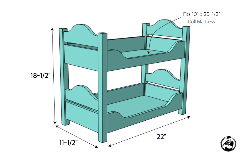 diy doll bunk bed