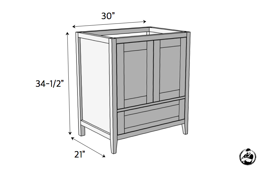 Printable Plans For Bathroom Vanity