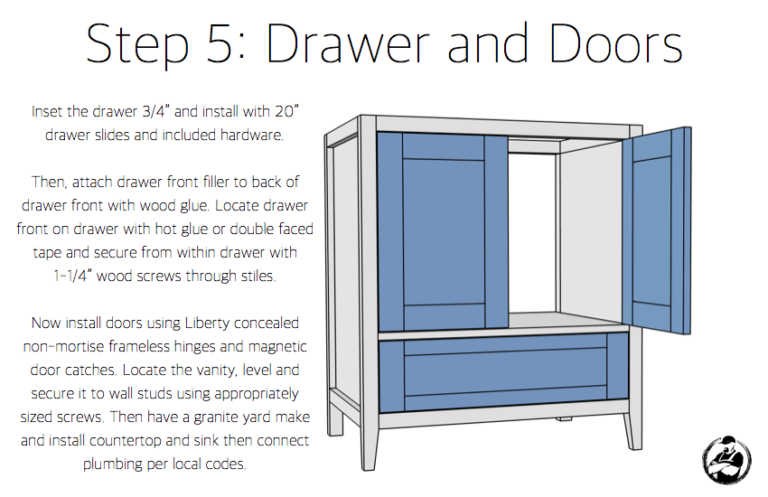 Bathroom Vanity Construction Plans