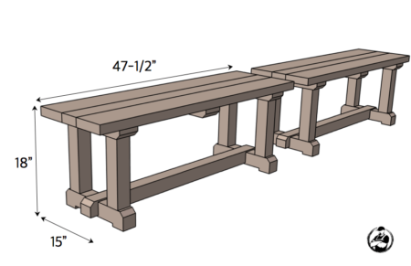 H-Leg Benches » Rogue Engineer