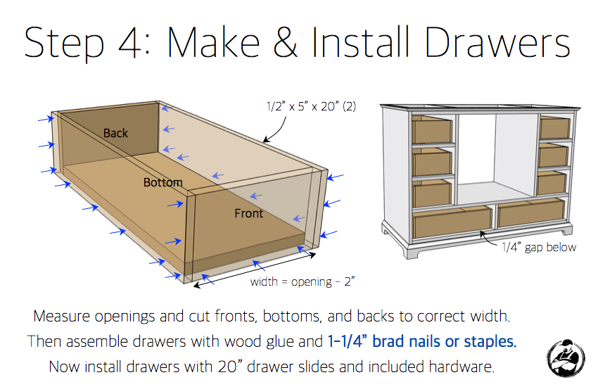 Modern Bathroom Vanity Building Plans