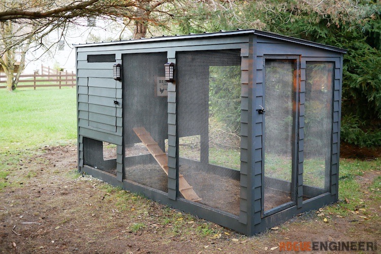 Modern farmhouse chicken coop plans