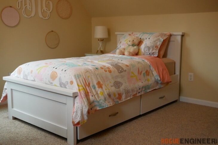 Diy twin store bed with drawers