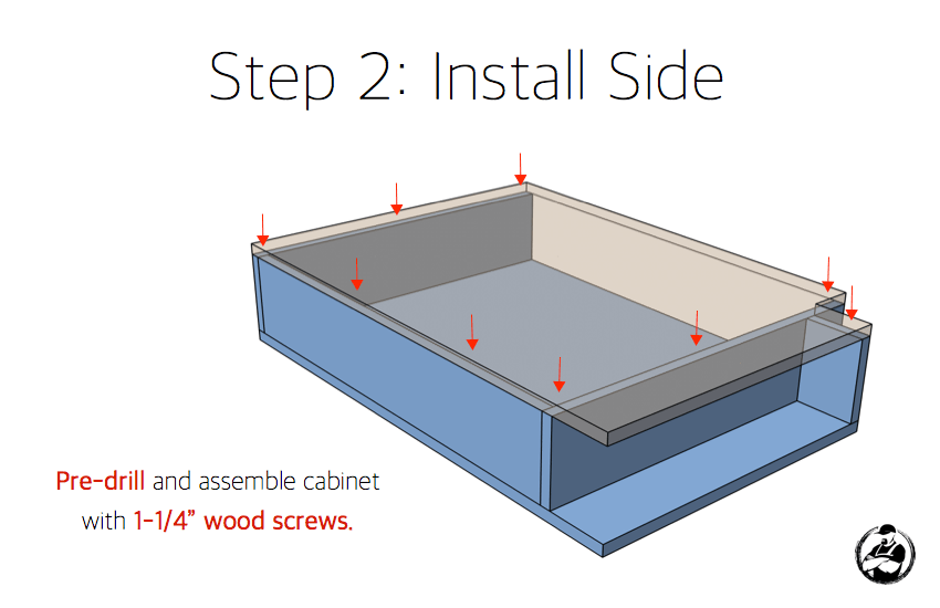 DIY 7in Slim Base Cabinet Plans Step 2