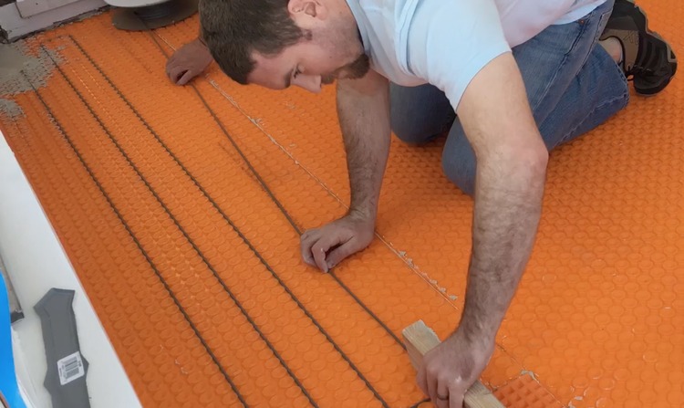 Heated Tile Floor On Slab Rogue Engineer, How To Install Heated Tile Floor