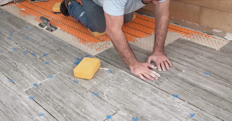 DIY Heated Tile Floor Tutorial 8