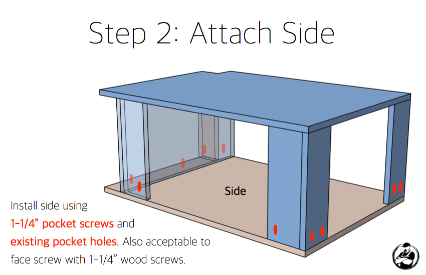 DIY 15in 4 Drawer Base Cabinet Plans Step 2