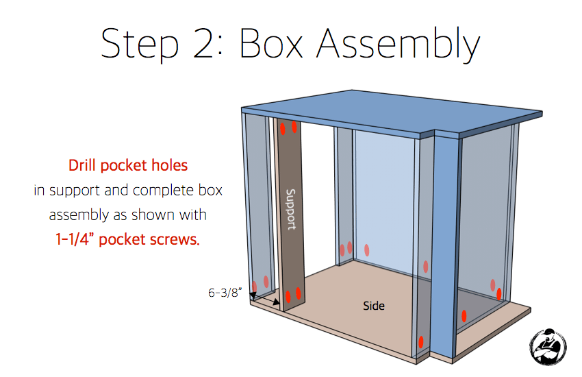 30in Base Cabinet Carcass Frameless Rogue Engineer