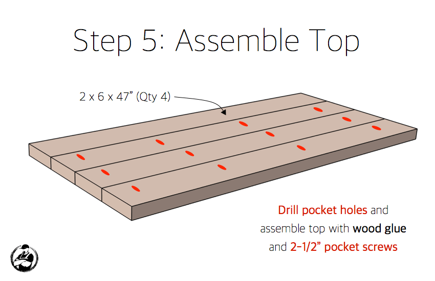 DIY X Leg Coffee Table with Shelf Plans Step 5 1