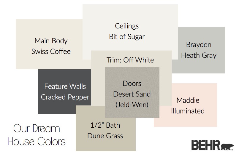 Behr Dream House Colors 1