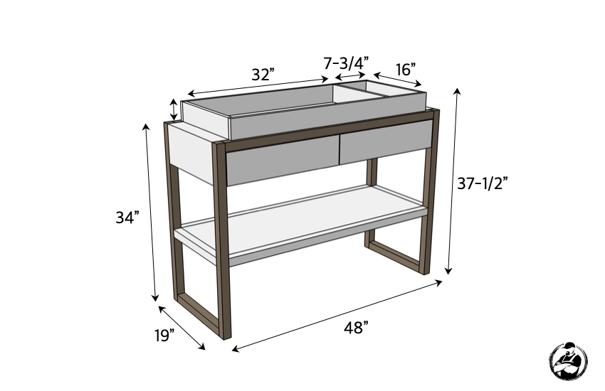 Baby changing table dimensions best sale