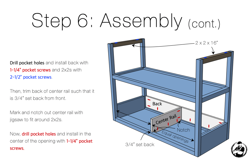 DIY Modern Changing Table Plans Step 6