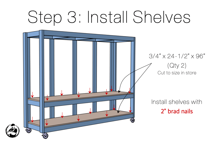 DIY Mobile Utility Station Plans Step 3