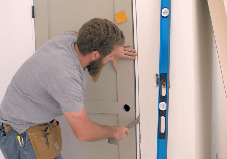 How to Install Prehung Interior Door with Jamb Switch14