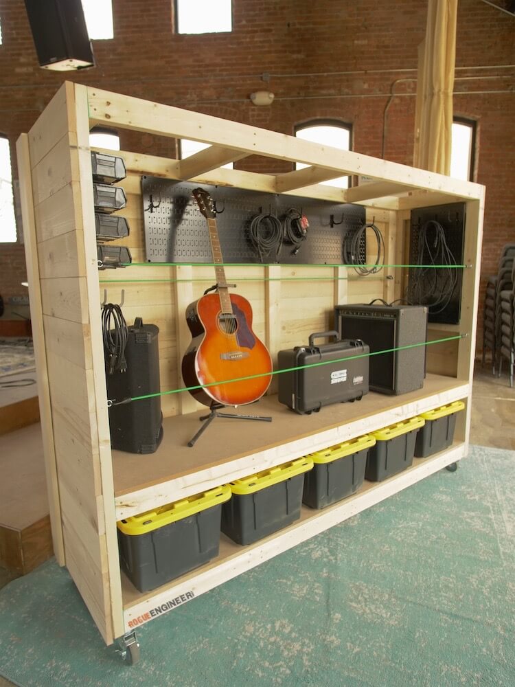 DIY Rolling Storage Shelves for the Garage