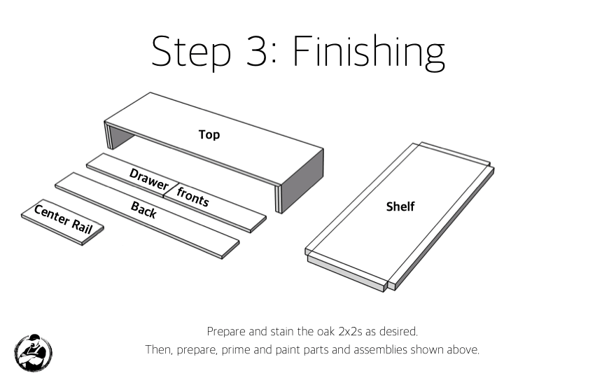 DIY Modern Console Table Plans Step 3