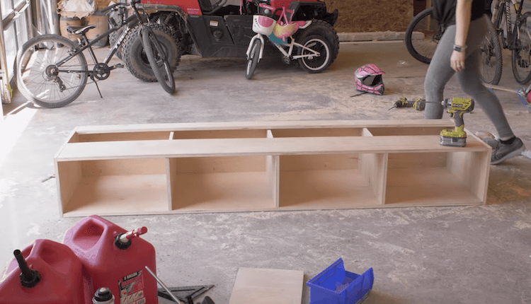 DIY Mudroom Bench 1