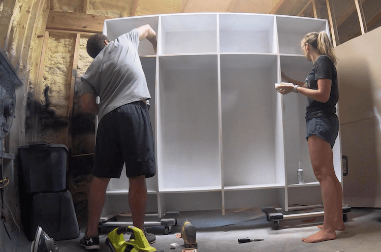 How to Build Mudroom Lockers 16