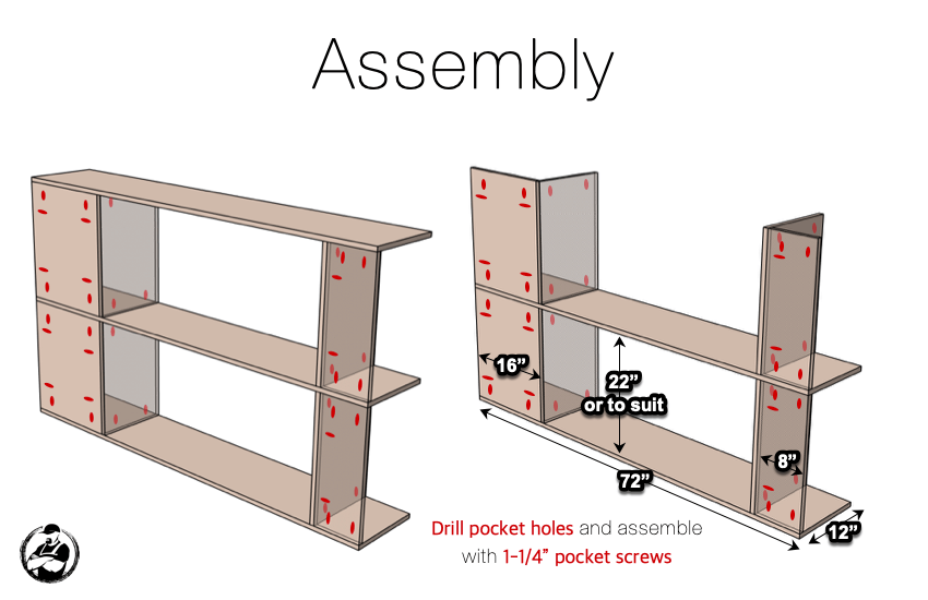 How to Build Mudroom Lockers Step 1