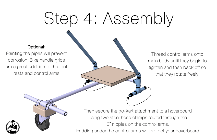 How to attach your Hoverkart to your Hoverboard