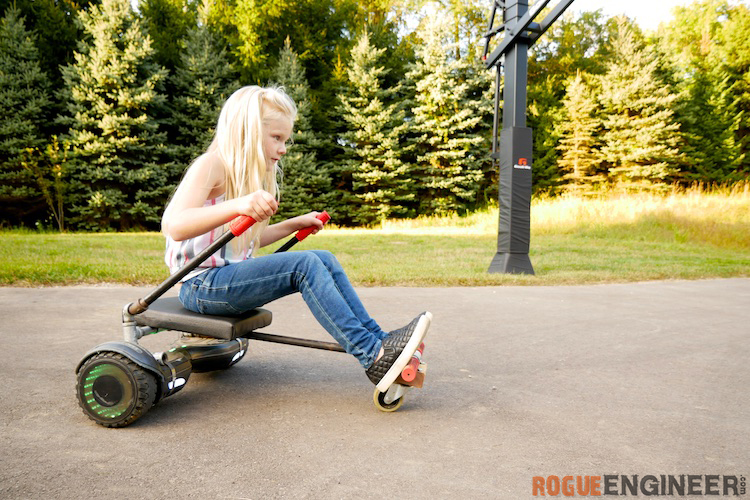 How to make a hoverboard go kart sale