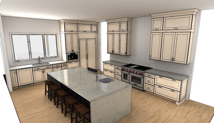 electric kitchen cabinet design layout