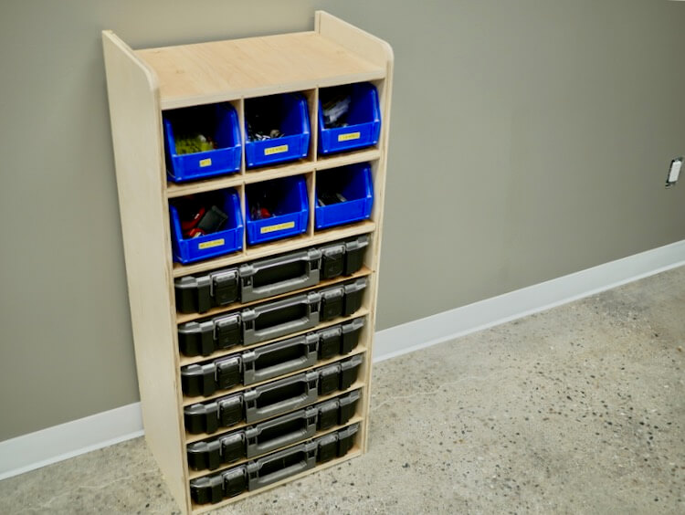 How to Build a Small Parts Organizer [Free plans] 