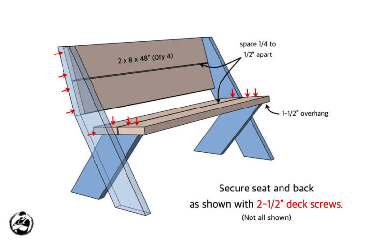 DIY Outdoor Bench in 30 mins w/ only 3 Tools! | Plans by Rogue Engineer