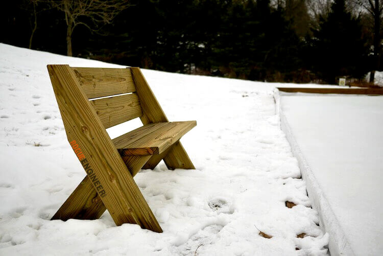 DIY Outdoor Bench in 30 mins w/ only 3 Tools! Plans by