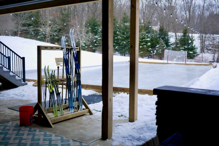 Outdoor Rink Stick Rack Ski / Hockey Stick Rack » Rogue Engineer