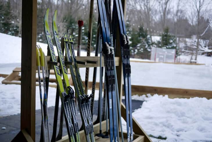 Outdoor Rink Stick Rack Ski / Hockey Stick Rack » Rogue Engineer