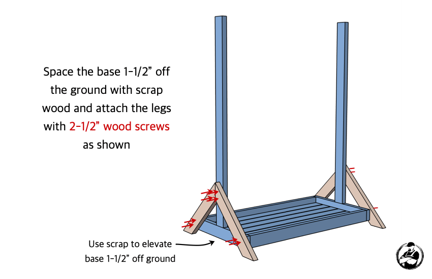 DIY Hockey Stick Ski Rack Plans Step 3