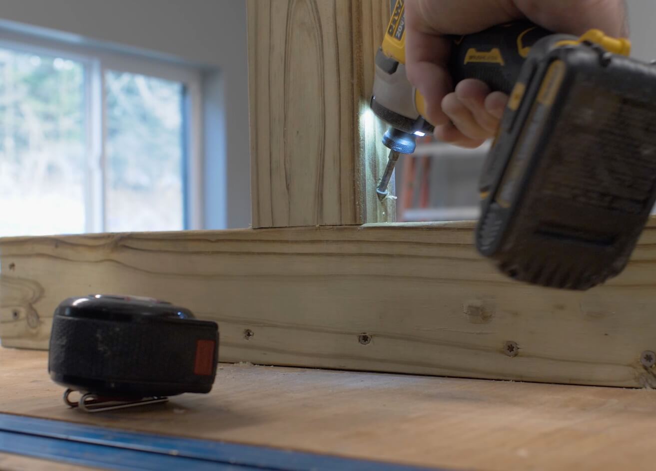 How to build a Hockey Stick Rack Step 2