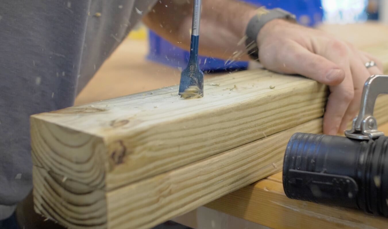 How to build a Hockey Stick Rack Step 5