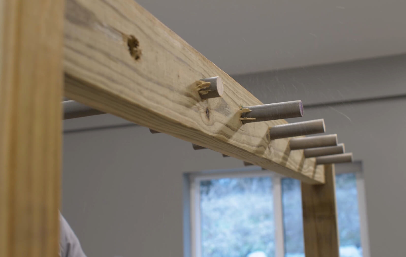 How to build a Hockey Stick Rack Step 7