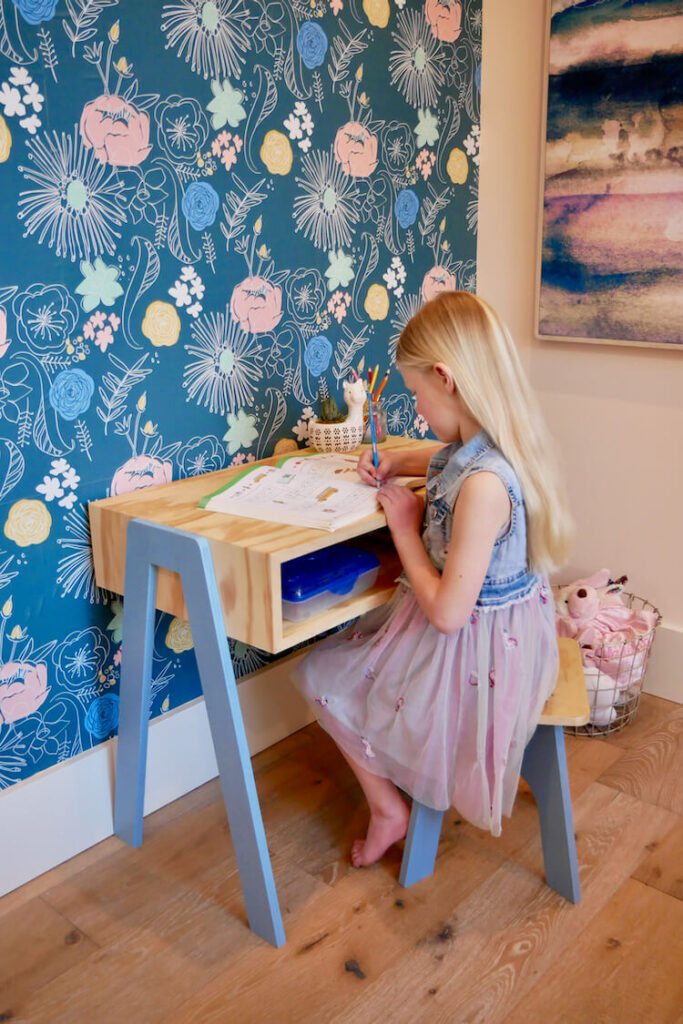 diy childrens desk with storage