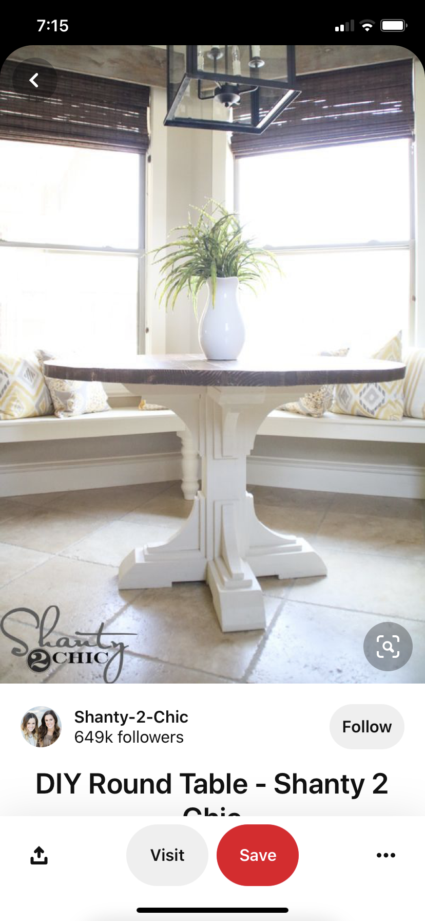 36” Round Farmhouse Table » Rogue Engineer