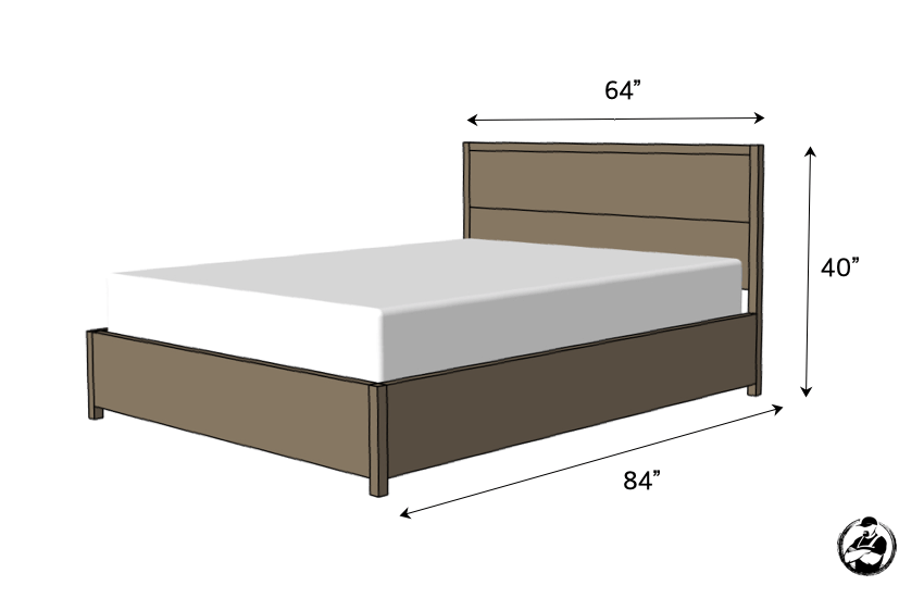 Diy bed deals frame queen size