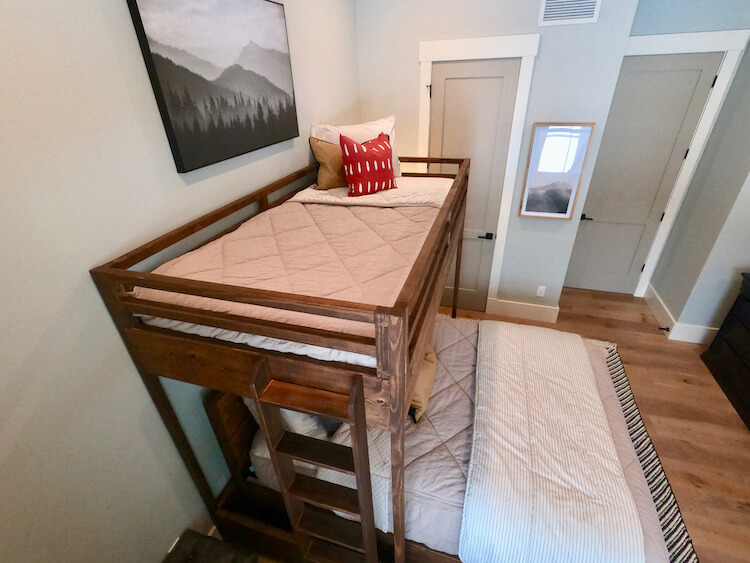 Loft bed deals over queen